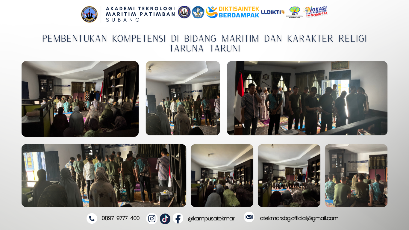 Pembentukan Kompetensi di Bidang Maritim dan Karakter Religi Taruna Taruni